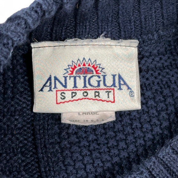 Vintage Honda Classic Sweater Adult MEDIUM Blue Antigua Sport Golf Geometric 90s - Picture 5 of 10